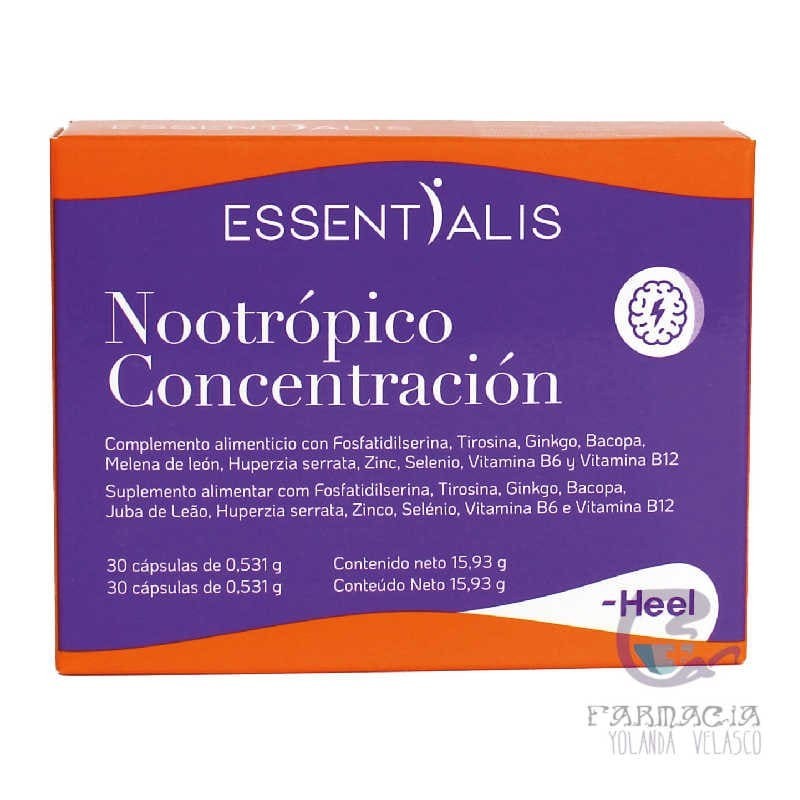 Essentialis Heel Nootrópico Concetración 30 Cápsulas