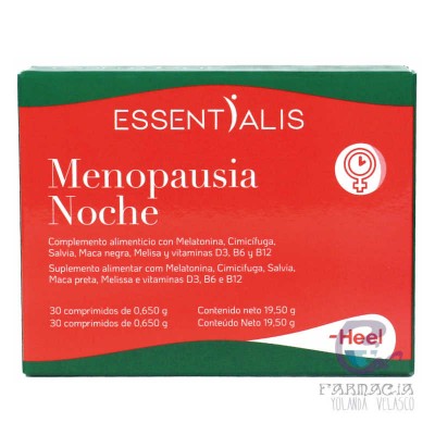 Essentialis Heel Menopausia Noche 30 Comprimos