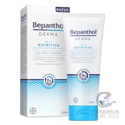 Bepanthol Derma Nutritiva Loción Corporal Diaria 1 Envase 200 ml