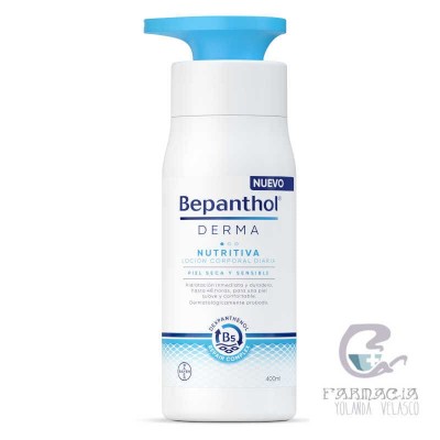 Bepanthol Derma Nutritiva Loción Corporal Diaria 1 Envase 400 ml