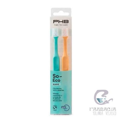 PHB Cepillo Dental Adulto Eco 2 Unidades Suave Duplo