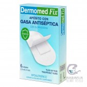 Dermomed Fix Apósito con Gasa Antiséptica 6 Unidades 7,5 cm x 5 cm