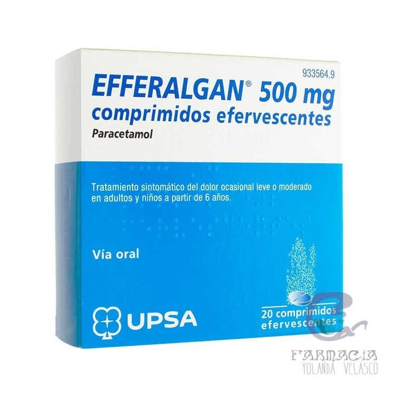 Efferalgan 500 mg 20 Comprimidos Efervescentes