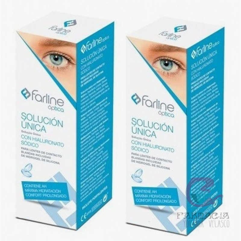 Farline Óptica Solución Única Lentes de Contacto Duplo 2x360 ml