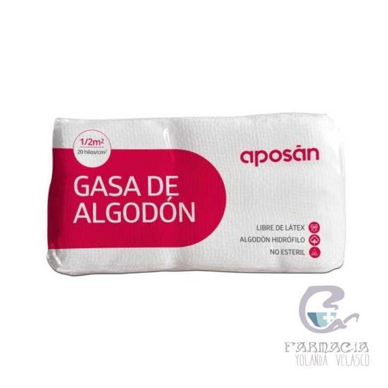 Aposan Gasa Algodón Hidrófilo No Esteril 1 Unidad 0,50 m2