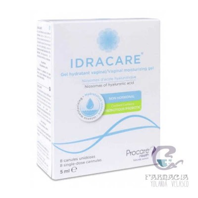 Idracare Gel Hidratante Vaginal 8 Cánulas Monodosis 5 ml