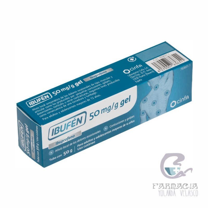 Ibufen 50 mg/g Gel Cutáneo 1 Tubo 50 gr