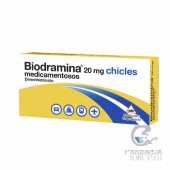 Biodramina 20 mg 12 Chicles Medicamentosos
