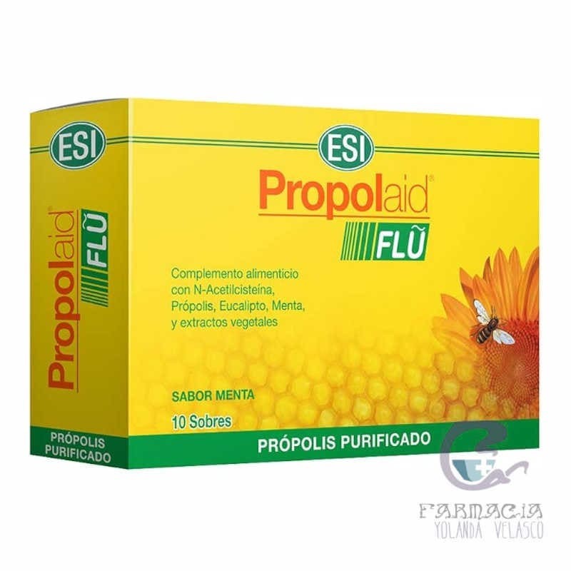 Propolaid Flu Esi 10 Sobres 5 gr Sabor Menta