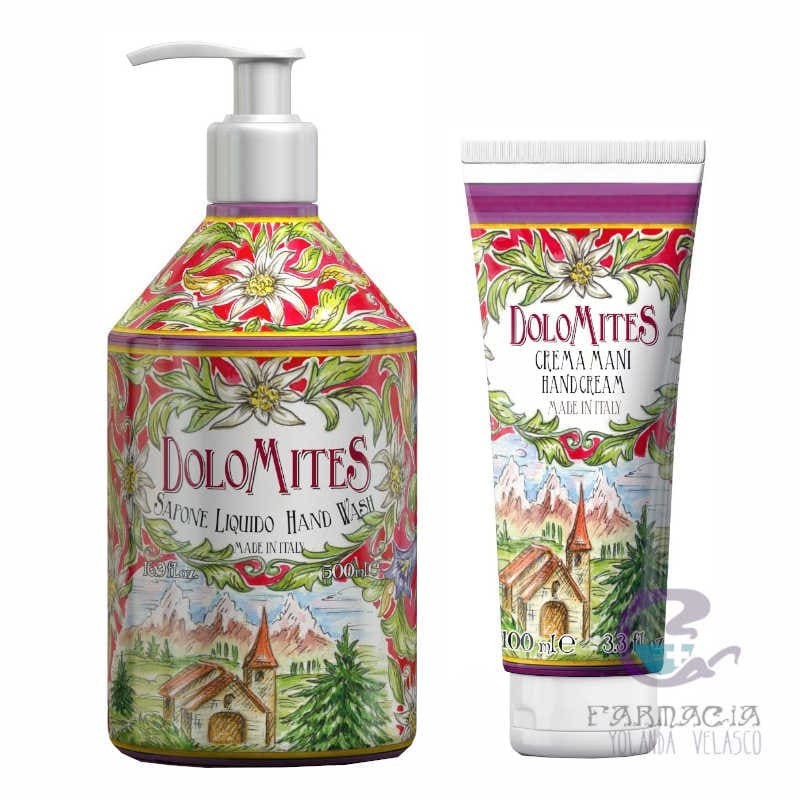 Rudy Pack Dolomites Jabon de Manos 500 ml + Crema de Manos 100 ml