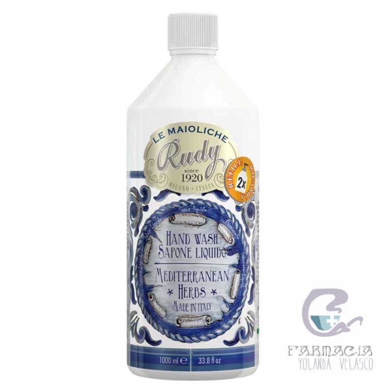 Rudy Recarga Jabón de Manos Mediterranean Herbs 1 l