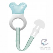 Mam Mordedor Mini Cooler+Clip Con Parte Rellena de Agua y Broche Azul