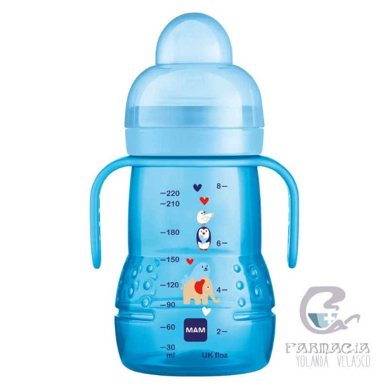 Mam Biberón Entrenamiento Trainer Azul 220 ml