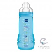 Bottle Biberón Mam Easy Active Baby +4M 330 ml Azul
