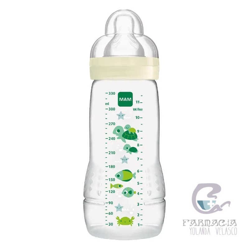 Bottle Biberón Mam Easy Active Baby +4M 330 ml Neutro