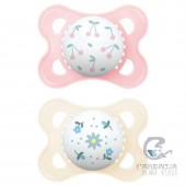 Chupete Silicona Mam Original 2-6 m Pack Doble Rosa