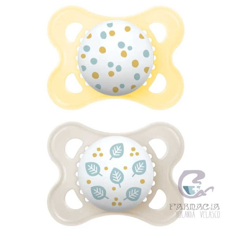 Chupete Silicona Mam Original 2-6 m Pack Doble Neutro