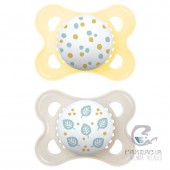 Chupete Silicona Mam Original 2-6 m Pack Doble Neutro