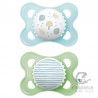 Chupete Silicona Mam Original 2-6 m Pack Doble Azul