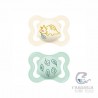 Chupete Silicona Simétrica Mam Supreme 2-6 m Pack Doble Neutro