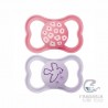 Chupete Silicona Simétrica Mam Supreme +6m Pack Doble Rosa