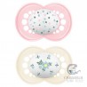 Mam Chupete Silicona Original +6m Pack Doble Rosa
