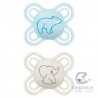 Chupete Silicona Mam Perfect Start 0-2 Meses Pack Doble Azul