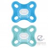 Chupete Silicona Mam Comfort +0 Meses Azul Pack Doble