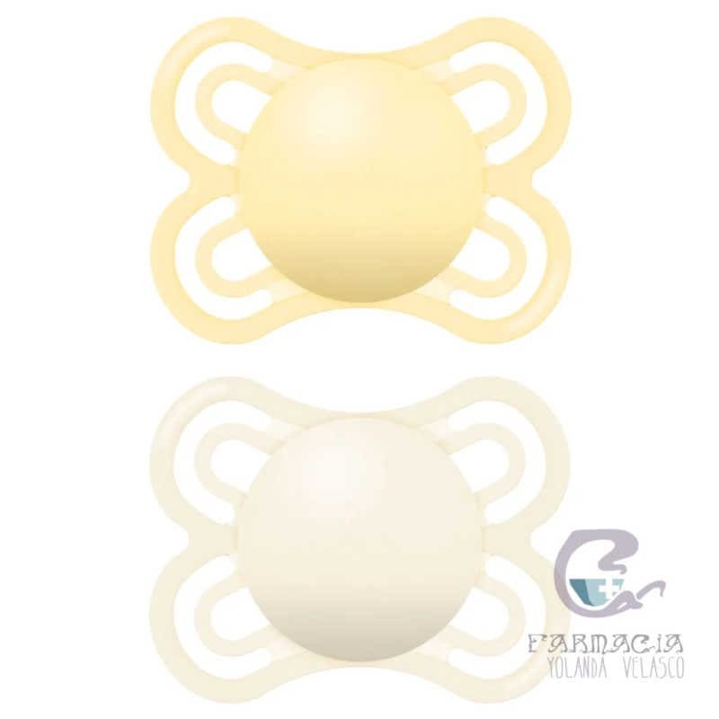 Chupete Silicona Mam Perfect 2-6 Meses Pack Doble Neutro