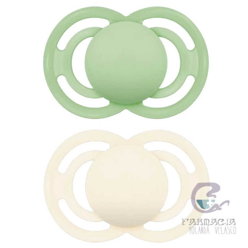 Chupete Silicona Fisiológico Mam Perfect +6 Meses Pack Doble Neutro