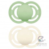 Chupete Silicona Fisiológico Mam Perfect +6 Meses Pack Doble Neutro