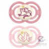 Chupete Silicona Fisiológico Mam Perfect Night +6 Meses Pack Doble Rosa