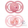 Chupete Silicona Simétrica Mam Perfect +16 Meses Pack Doble Rosa