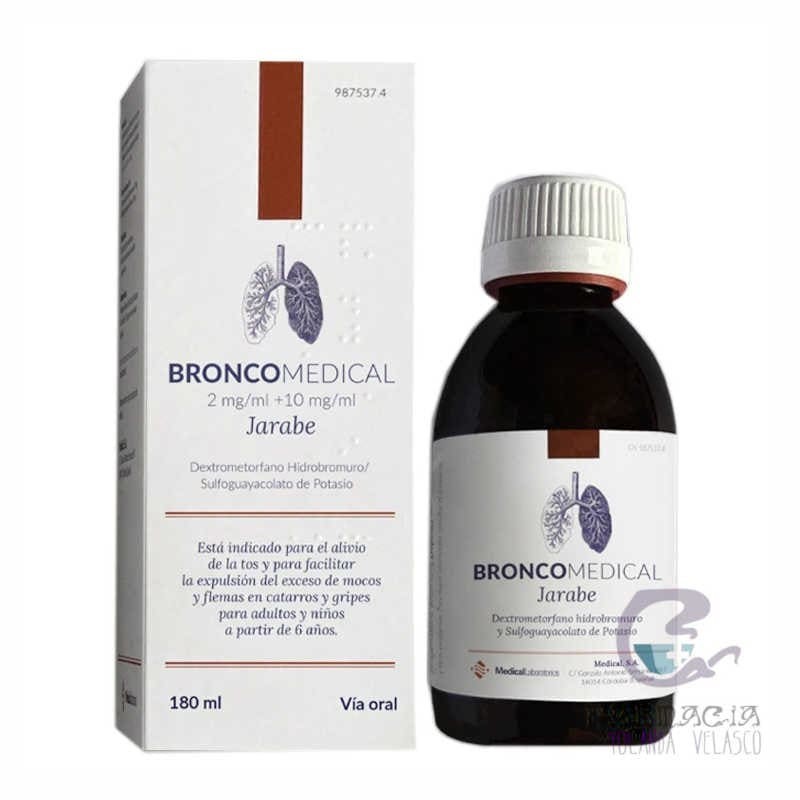 Broncomedical Con Sulfoguayacol 2 mg/ml + 10 mg/ml Jarabe 180 ml