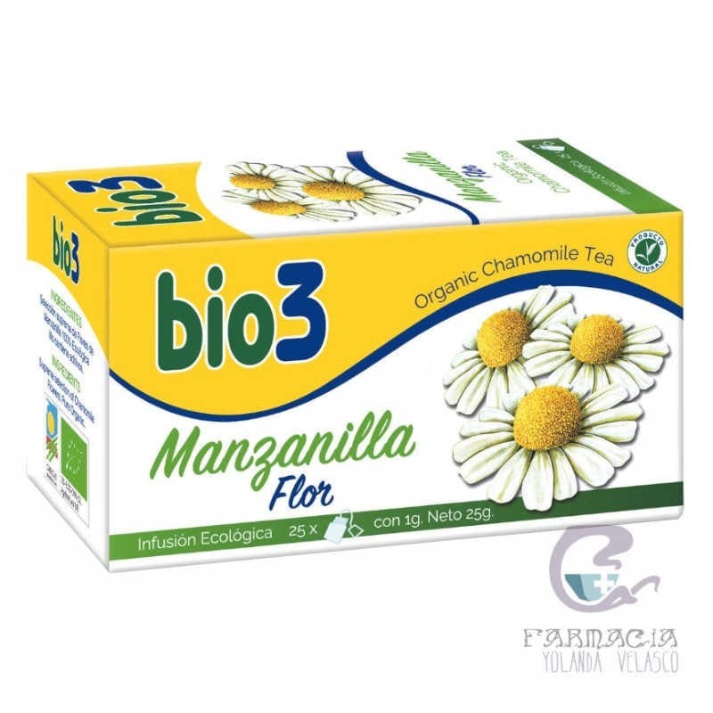 Bio3 Manzanilla Ecológica 25 Filtros