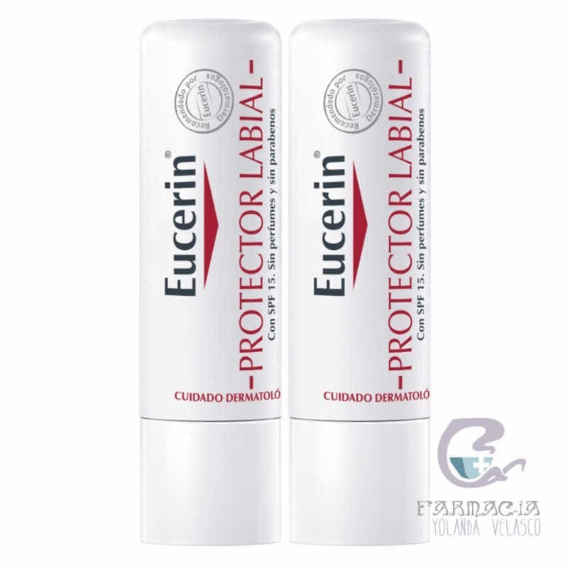 Eucerin Protector Labial Piel Sensible SPF 15 2 Unidades