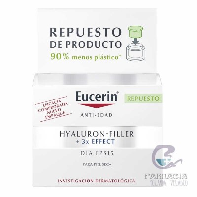 Eucerin Antiedad Hyaluron Filler Día FPS15 50 ml Refill