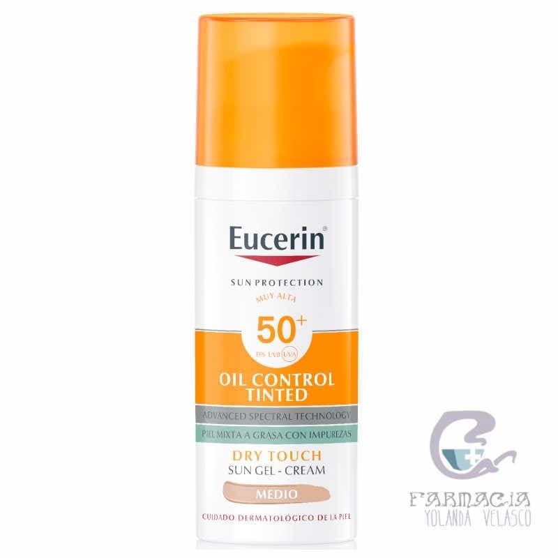 Eucerin Sun Protection SPF 50+ Oil Control Tinted 1 Tubo 50 ml