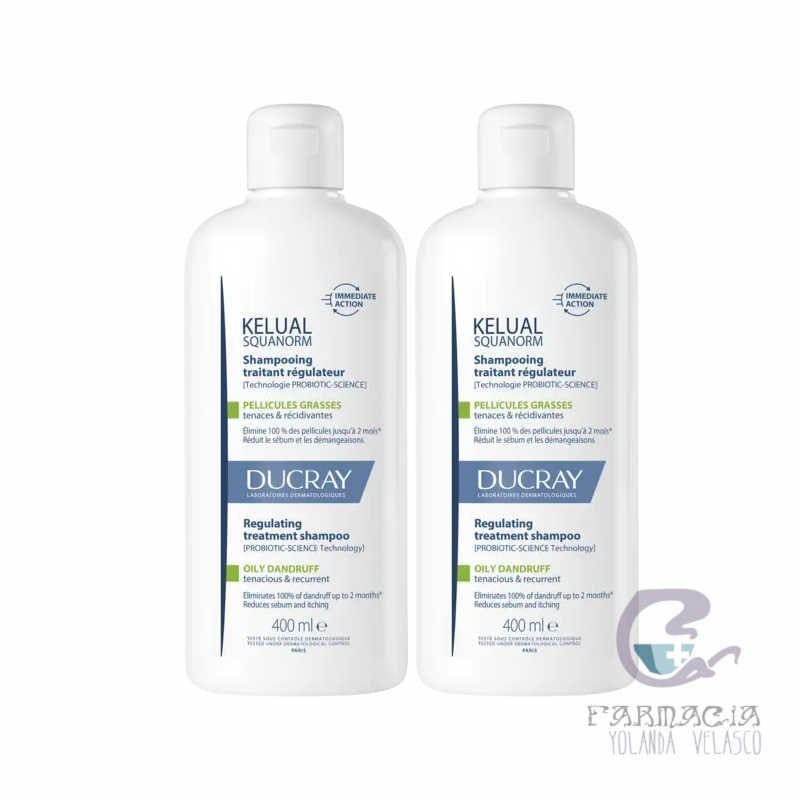 Ducray Kelual Squanorm Caspa Grasa Duo 2x400 ml