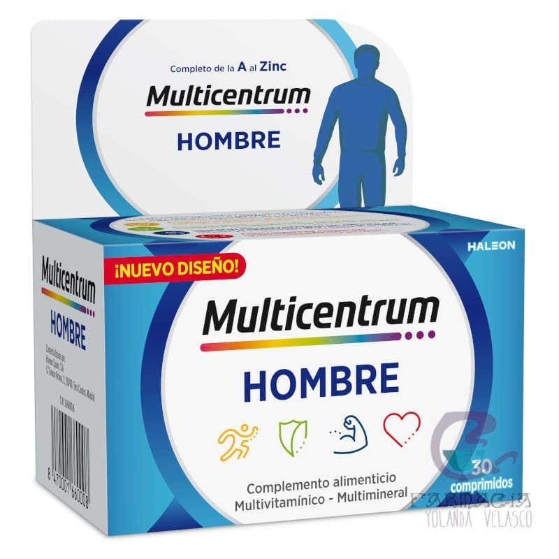 Multicentrum Hombre 30 Comprimidos