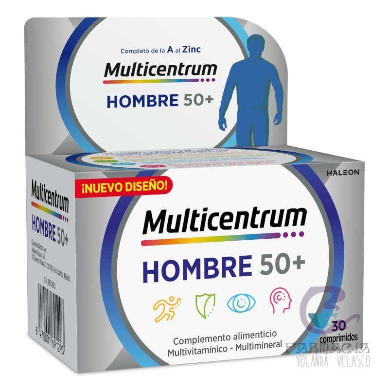 Multicentrum Hombre 50+ 30 Comprimidos