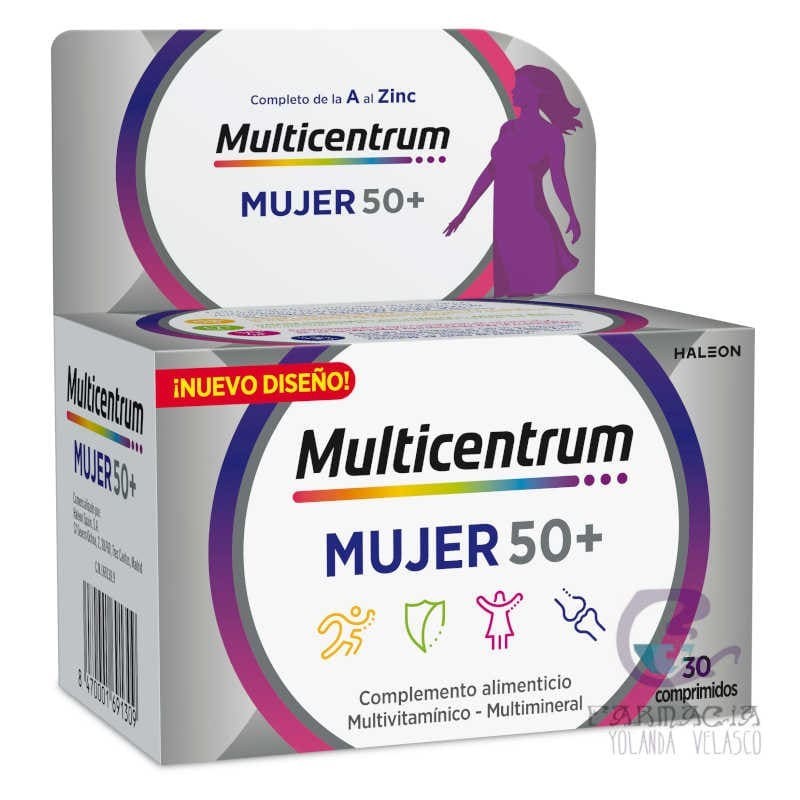 Multicentrum Mujer 50+ 30 Comprimidos