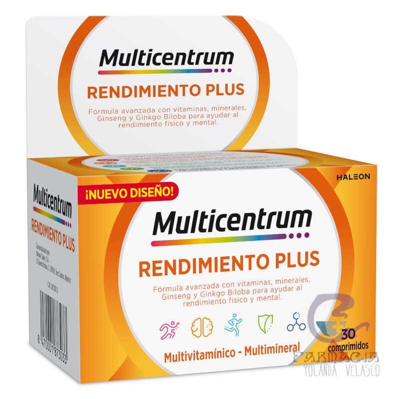 Multicentrum Plus Ginseng y Ginkgo 30 Comprimidos