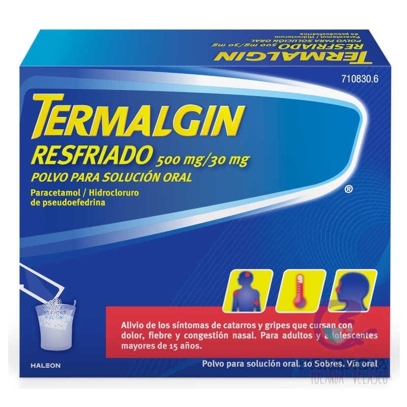 Termalgin Resfriado 10 Sobres Polvo Solución Oral