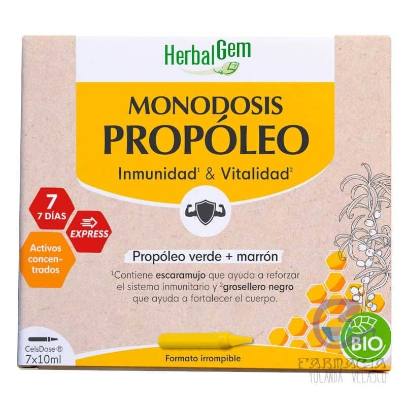 Herbalgem Propoleo Monodosis Bio 7x10 ml
