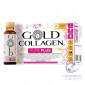 Gold Collagen Pure Plus 10 Frascos 50 ml Melocotón y Naranja