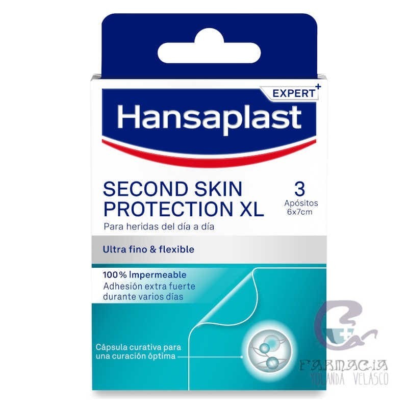 Hansaplast Second Skin Protection 3 Parches 70 mm x 60 mm