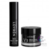 Lovren Travel Kit Máscara Nero M1 + Crema Viso V3 Extreme Lift Effect 15 m