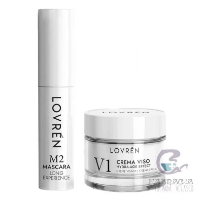 Lovren Travel Kit Máscara Nero M3 + Crema Viso V1 Hydra-Age Effect 15 ml