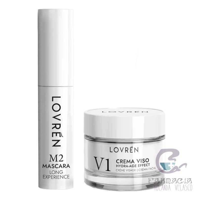Lovren Travel Kit Máscara Nero M3 + Crema Viso V1 Hydra-Age Effect 15 ml